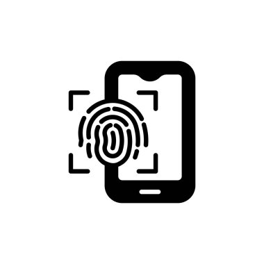 Fingerprint icon in vector. Logotype