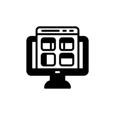 Site Layout icon in vector. Logotype