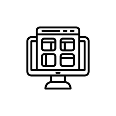 Site Layout icon in vector. Logotype