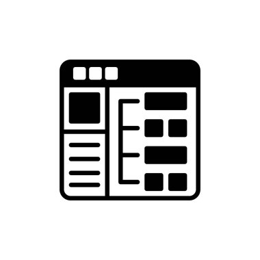 Website Structure icon in vector. Logotype