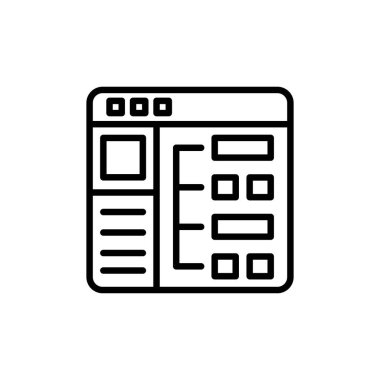 Website Structure icon in vector. Logotype