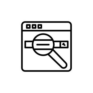 Website Address icon in vector. Logotype