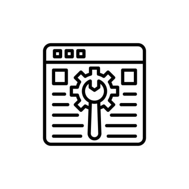 Web Setting icon in vector. Logotype