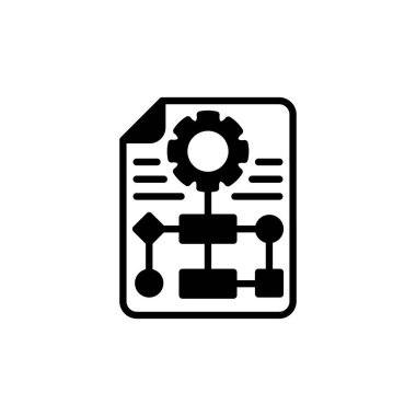 Work Flow icon in vector. Logotype
