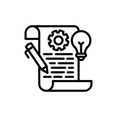 Project Idea icon in vector. Logotype