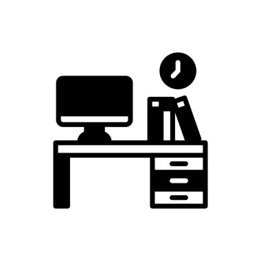 Vektör olarak işyeri simgesi. Logotype