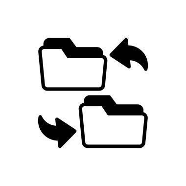 Files Exchange icon in vector. Logotype