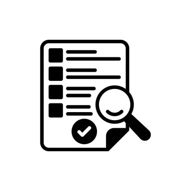 Quality Control Checklist icon in vector. Logotype