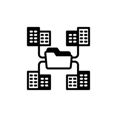 Vektör olarak Proje Organizasyonu simgesi. Logotype