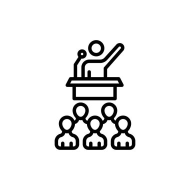 Lider simgesi vektörde. logotype