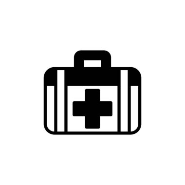 Vektör olarak ilk yardım kiti simgesi. Logotype