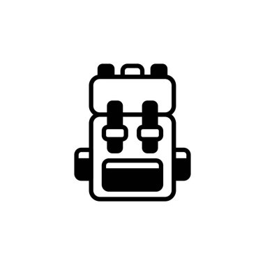 Vektör olarak BACKPACK simgesi. Logotype