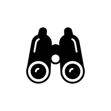 Vektör olarak BINOCULARS simgesi. Logotype