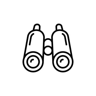 Vektör olarak BINOCULARS simgesi. Logotype
