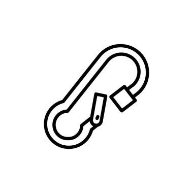 Carabiner icon in vector. Logotype