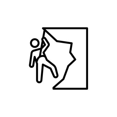 Climbing icon in vector. Logotype