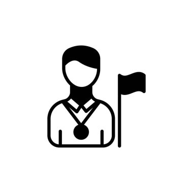 Guide icon in vector. Logotype