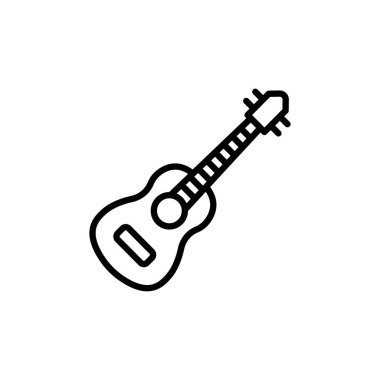 Gitar simgesi vektörde. Logotype