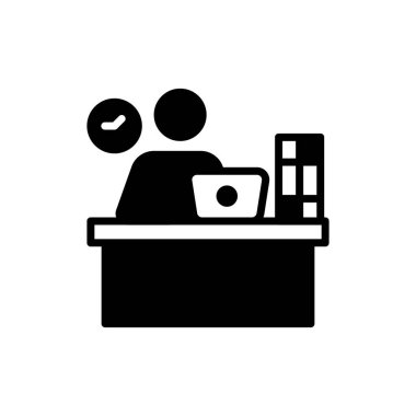 Personal Desk icon in vector. Logotype