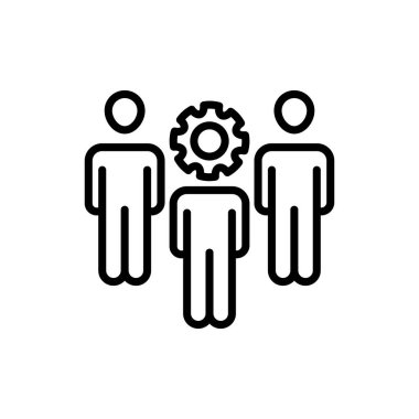 Takım oluşturma simgesi vektörde. Logotype