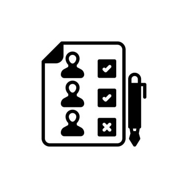 Candidates icon in vector. Logotype