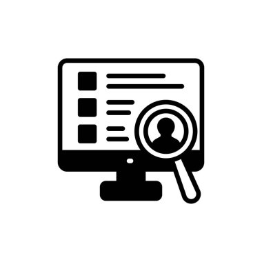 Vektör olarak işe alma simgesi. Logotype