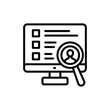 Vektör olarak işe alma simgesi. Logotype