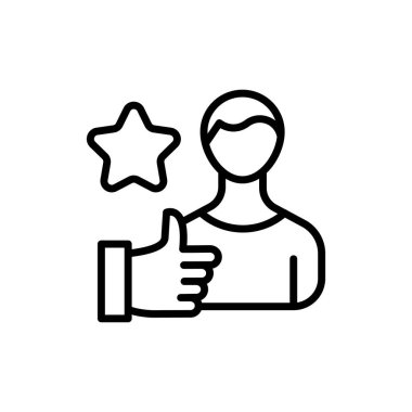 Employee Satisfaction icon in vector. Logotype