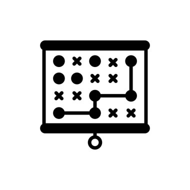 Vektör olarak strateji simgesi. Logotype