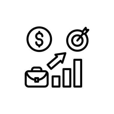 Vektör olarak İş Hedefi simgesi. Logotype