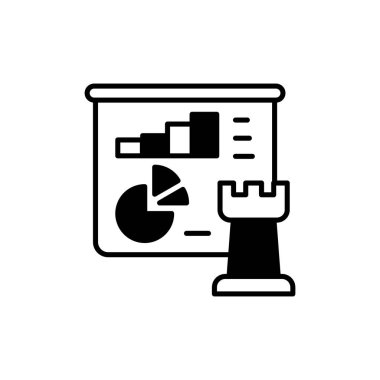 Strategic Analytics icon in vector. Logotype