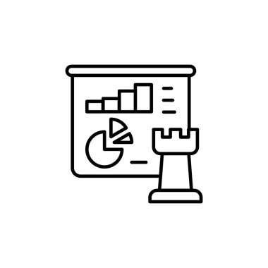 Strategic Analytics icon in vector. Logotype