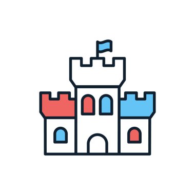 Savunma ikonu vektör olarak. Logotype