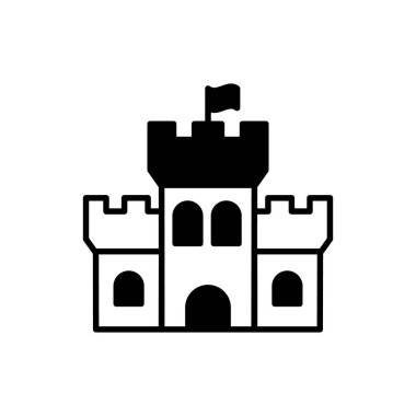 Savunma ikonu vektör olarak. Logotype