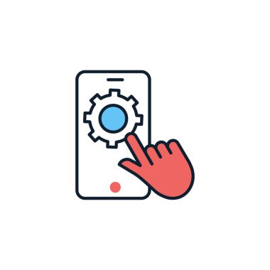 Vektör olarak optimizasyon simgesi. Logotype