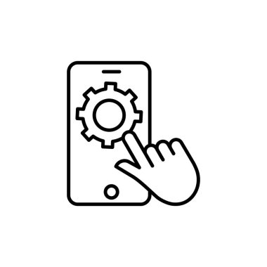 Vektör olarak optimizasyon simgesi. Logotype