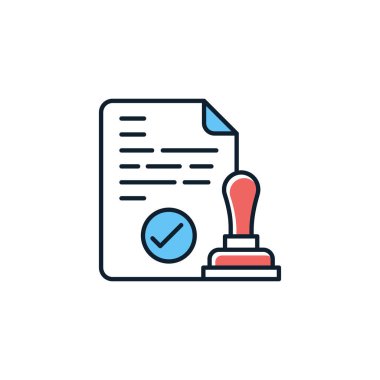 Validation icon in vector. Logotype