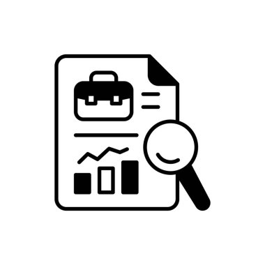 Job Analysis icon in vector. Logotype