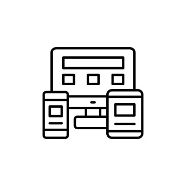 Responsive Design icon in vector. Logotype