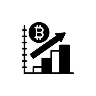 Increase icon in vector. Logotype