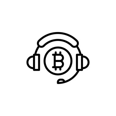 Crypto Support icon in vector. Logotype