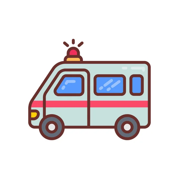 Ícone Ambulância Vetor Logotipo —  Vetores de Stock
