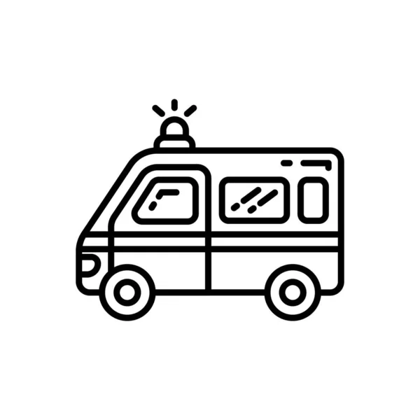 Icono Ambulancia Vector Logotipo — Vector de stock