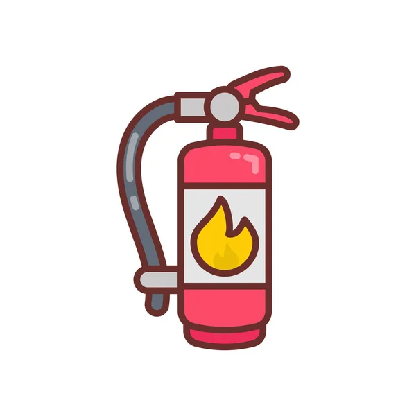 Tűzoltó Készülék Ikon Vektorban Logotípus — Stock Vector