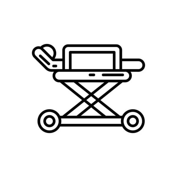Stretcher Icon Vector Logotype — Stock Vector