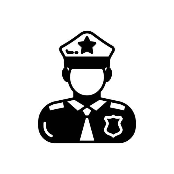 Значок Полицейского Векторе Логотип — стоковый вектор