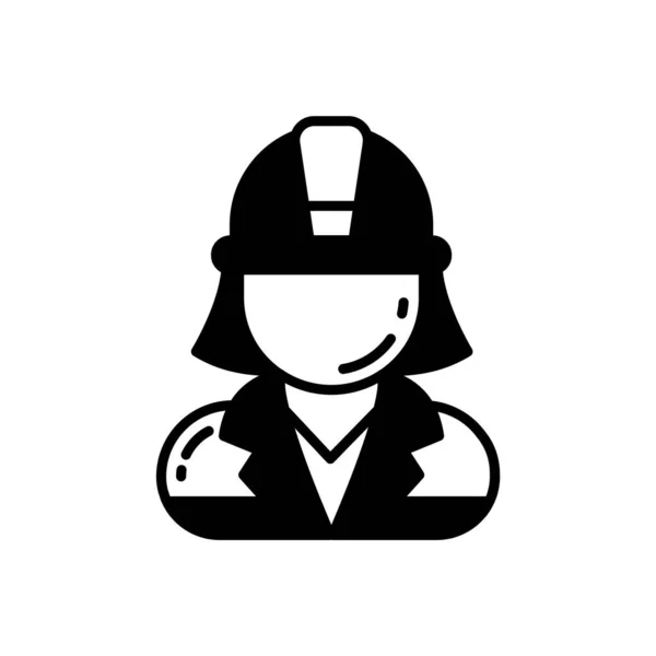 Icône Pompier Dans Vecteur Logotype — Image vectorielle