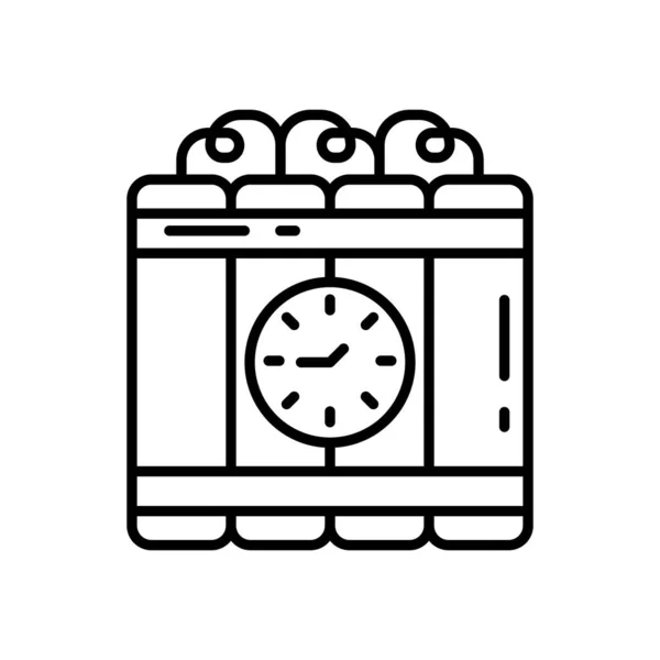 Icône Bomb Threat Dans Vecteur Logotype — Image vectorielle