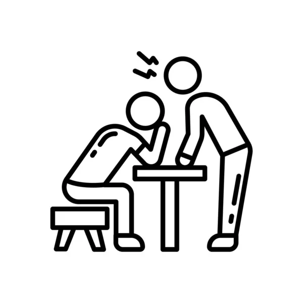 Εικονίδιο Βίας Στο Χώρο Εργασίας Διάνυσμα Λογότυπο — Διανυσματικό Αρχείο