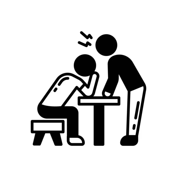Arbeitsplatzgewalt Symbol Vektor Logotyp — Stockvektor